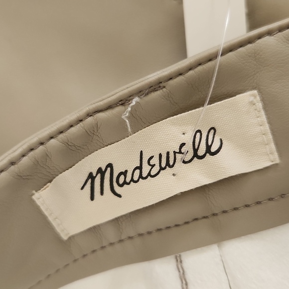 NWT Madewell | The Perfect Vintage Straight Jean Faux Leather Size 28 - Picture 7 of 9